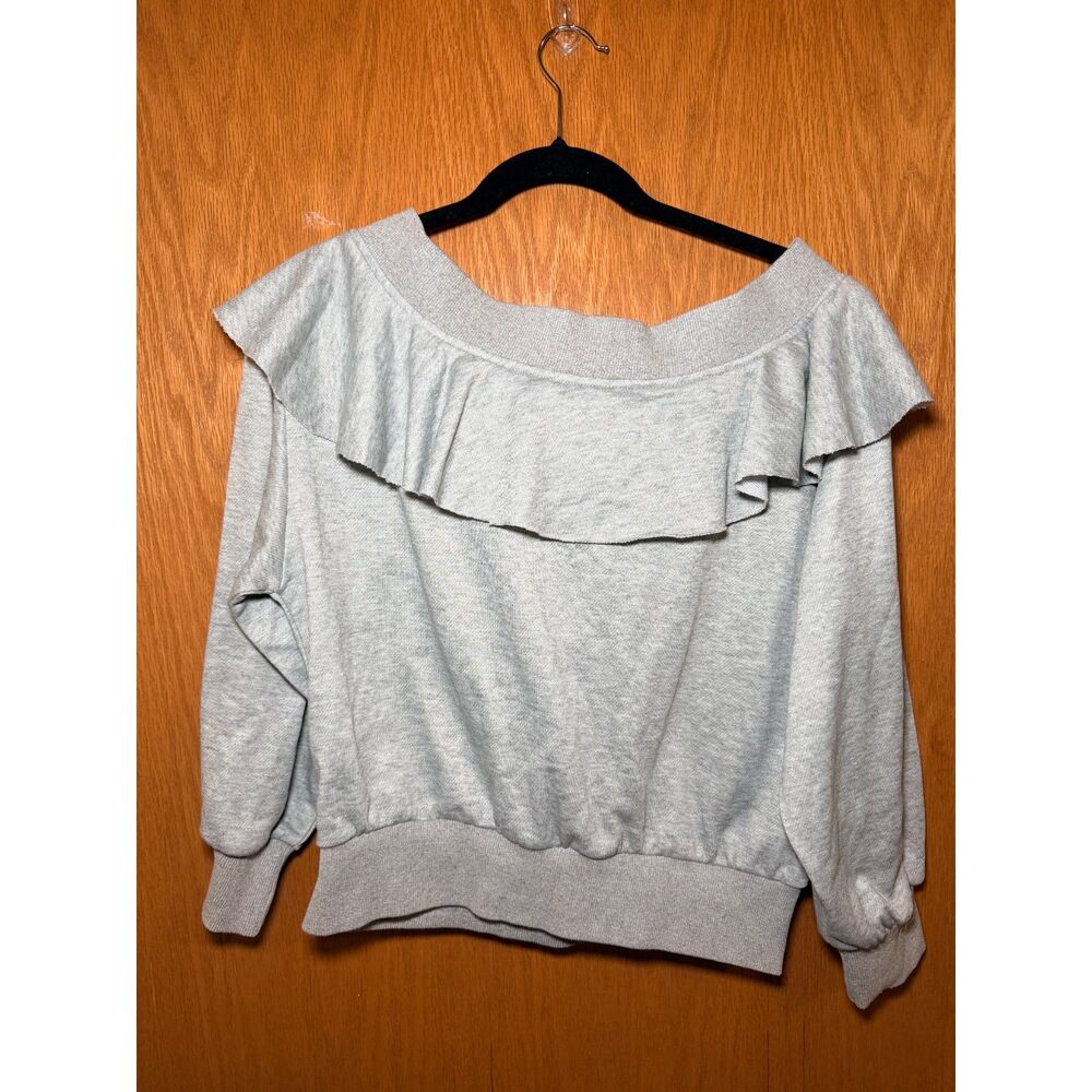 Fashion Nova Ready for the Weekend Sweatshirt Gray Size M NWT